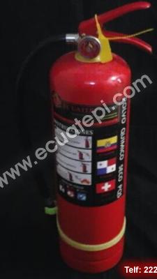 Extintores Portatiles Marca Ecuatepi:  >Polvo químico seco